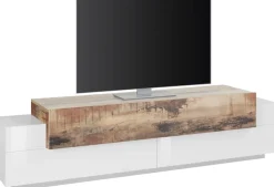 Home affaire Lowboard »Coro,Lowboard,TV-Kommode,TV-Möbel,TV-Bank« mit 3 Klappen davon 2 mit Push-to-Open Funktion Breite 200 cm