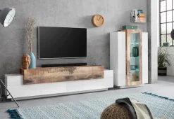 Home affaire Lowboard »Coro,Lowboard,TV-Kommode,TV-Möbel,TV-Bank« mit 3 Klappen davon 2 mit Push-to-Open Funktion Breite 200 cm