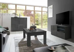 Home affaire Lowboard »Dama Breite 121 cm, TV-Board 1 Tür, 1 Schubkasten, TV-Schrank« Front in 3D-Optik, grifflos, verschiedene Farben
