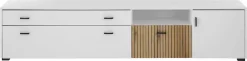 Home affaire Lowboard »Hudson« in moderner Trendfarbe, Griffe aus Metall (Schwarz), Breite 200 cm