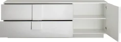 Home affaire Lowboard »Jupiter, Breite 181 cm, TV-Board 1 Tür - Soft Closing, 2 Schubkästen,« TV-Schrank, Medienkommode, moderne Griffblende, FSC®, viel Stauraum