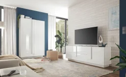 Home affaire Lowboard »Jupiter, Breite 181 cm, TV-Board 1 Tür - Soft Closing, 2 Schubkästen,« TV-Schrank, Medienkommode, moderne Griffblende, FSC®, viel Stauraum