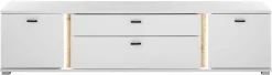 Home affaire Lowboard »LONG ISLAND« 1 Stk. tlg. in moderner Trendfarbe,inklusive senkrechter Beleuchtung,Breite 200 cm