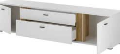 Home affaire Lowboard »LONG ISLAND« 1 Stk. tlg. in moderner Trendfarbe,inklusive senkrechter Beleuchtung,Breite 200 cm