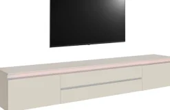 Home affaire Lowboard »Magic,Lowboard,TV-Kommode,TV-Möbel,TV-Bank« Hochglanzlackiert, Alugriff, 2 Türen, 2 Schubkästen,B/T/H 240×40×40 cm