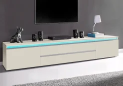 Home affaire Lowboard »Magic,Lowboard,TV-Kommode,TV-Möbel,TV-Bank« Hochglanzlackiert, Alugriff, 2 Türen, 2 Schubkästen,B/T/H 240×40×40 cm