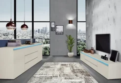Home affaire Lowboard »Magic,Lowboard,TV-Kommode,TV-Möbel,TV-Bank« Hochglanzlackiert, Alugriff, 2 Türen, 2 Schubkästen,B/T/H 240×40×40 cm