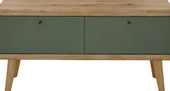 Home affaire Lowboard »MAVAS« in moderner Trendfarbe, Griffe aus Metall (Schwarz), Breite 107 cm
