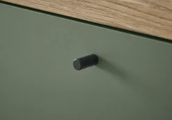 Home affaire Lowboard »MAVAS« in moderner Trendfarbe, Griffe aus Metall (Schwarz), Breite 107 cm