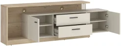 Home affaire Lowboard modernes Lowboard, Breite ca.191,5 cm, 2 Türen und 2 Schubkasten