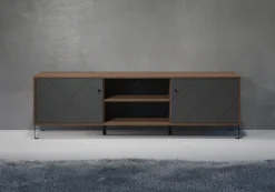 Home affaire Lowboard »Molveno« 1 Stk. tlg. TV-Unterteil mit 2 Türen & 2 Fächern - (B/T/H) 183/40/56 cm