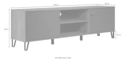 Home affaire Lowboard »Molveno« 1 Stk. tlg. TV-Unterteil mit 2 Türen & 2 Fächern - (B/T/H) 183/40/56 cm