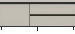 Home affaire Lowboard »NORT, Breite: 150cm, mit Metall Stabfuß, 1 Klappe, 2 Schubkästen« TV-Lowboard, Mediaschrank, Mediaboard, TV-Schrank, Schrank, Board