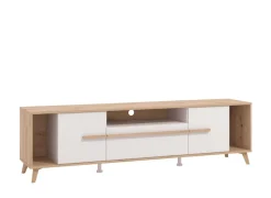Home affaire Lowboard »Orleans, TV-Lowboard, TV-Schrank, TV-Ständer, Breite 190 cm« Kommode, Opaque Weiß/Artisan Eiche Dekor,modernes und elegantes Design