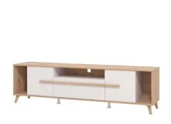 Home affaire Lowboard »Orleans, TV-Lowboard, TV-Schrank, TV-Ständer, Breite 190 cm« Kommode, Opaque Weiß/Artisan Eiche Dekor,modernes und elegantes Design