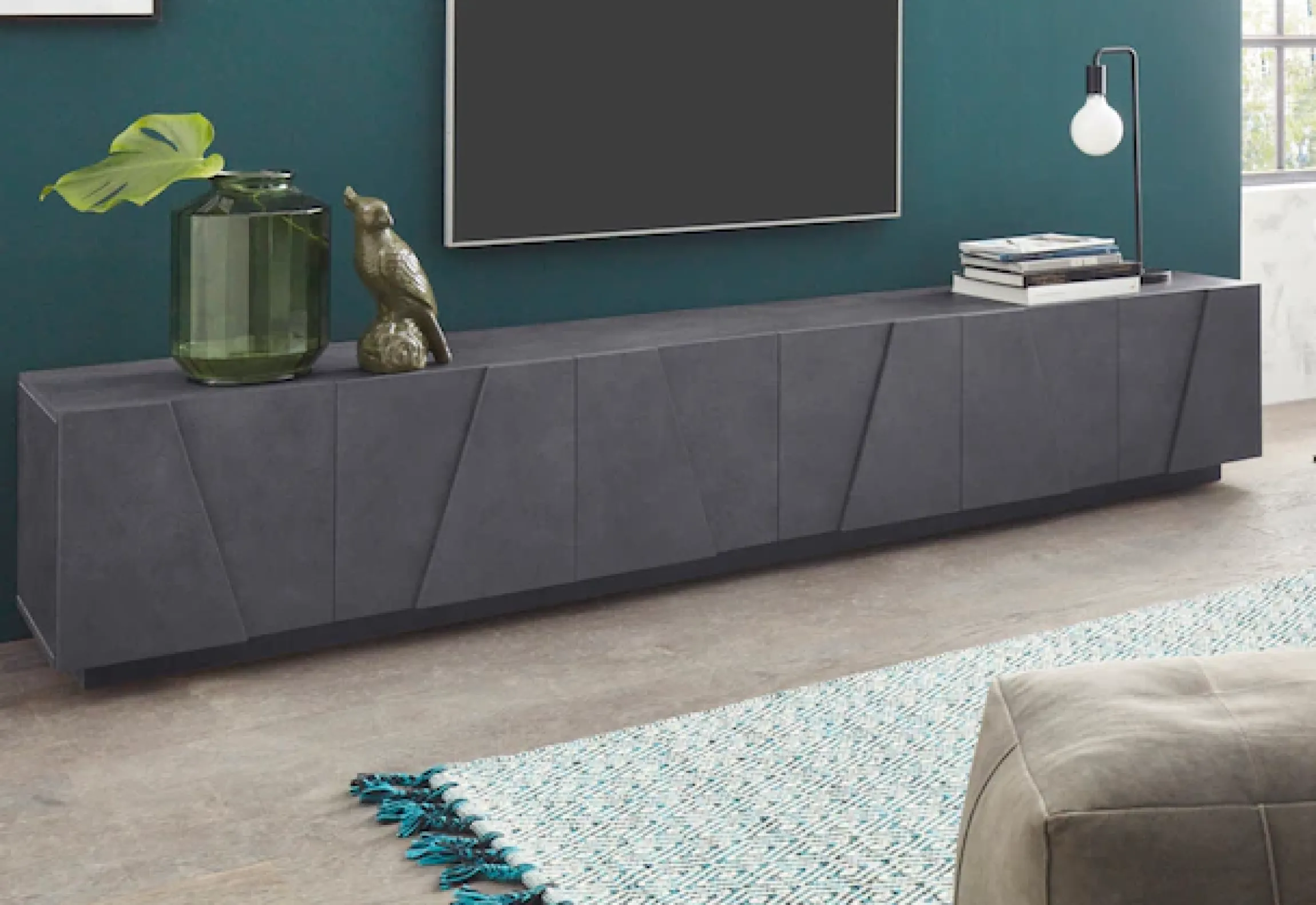Home affaire Lowboard »PING, TV-Board, TV-Band, TV-Kommode« mit 6 Türen, Breite 243,8 cm