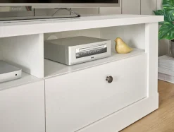 Home affaire Lowboard »RAVENNA« im romantischen Landhausstil, Griffe aus Metall, Breite 132 cm