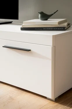 Home affaire Lowboard »Salerno, moderner Unterschrank, Kommode in Weiß mit Eiche Evoke Dekor« Metallgriffe, ausreichend Stauraum, vielseitig einsetzbar, 205cm breit