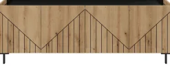 Home affaire Lowboard »SNETT, Breite: 155cm, mit Metall-Stabfüßen, 4 Türen, 2 Einlegeböden« TV-Lowboard, Mediaschrank, Mediaboard, TV-Schrank, Schrank, Board