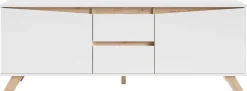 Home affaire Lowboard »Valentin« 160cm TV Board mit 2 Türen und 2 Schubkästen in modernem Skandi Design