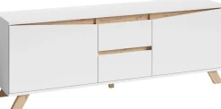 Home affaire Lowboard »Valentin« 160cm TV Board mit 2 Türen und 2 Schubkästen in modernem Skandi Design