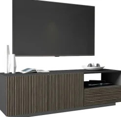 Home affaire Lowboard »Vega,Lowboard,TV Board,TV Schrank,150 cm« mit 2 Türen und 1 Schublade,Fronten mit Rillen-Optik