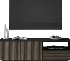 Home affaire Lowboard »Vega,Lowboard,TV Board,TV Schrank,150 cm« mit 2 Türen und 1 Schublade,Fronten mit Rillen-Optik