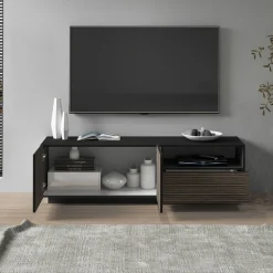 Home affaire Lowboard »Vega,Lowboard,TV Board,TV Schrank,150 cm« mit 2 Türen und 1 Schublade,Fronten mit Rillen-Optik