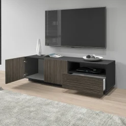 Home affaire Lowboard »Vega,Lowboard,TV Board,TV Schrank,150 cm« mit 2 Türen und 1 Schublade,Fronten mit Rillen-Optik