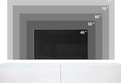 Home affaire Lowboard »Vera, wahlweise mit oder ohne Beleuchtung« gefräste MDF Front mit 3D Effekt, stehend und hängend montierbar