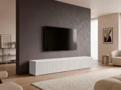 Home affaire Lowboard »Vera, wahlweise mit oder ohne Beleuchtung« gefräste MDF Front mit 3D Effekt, stehend und hängend montierbar