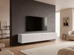Home affaire Lowboard »Vera, wahlweise mit oder ohne Beleuchtung« gefräste MDF Front mit 3D Effekt, stehend und hängend montierbar