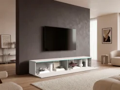 Home affaire Lowboard »Vera, wahlweise mit oder ohne Beleuchtung« gefräste MDF Front mit 3D Effekt, stehend und hängend montierbar