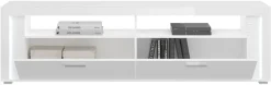 Home affaire Lowboard »Viborg, Breite 201 cm, inkl. vertikaler Frontbeleuchtung, 2 Klappen« je 2 offene & geschlossene Fächer, TV-Möbel, TV-Schrank, TV-Lowboard