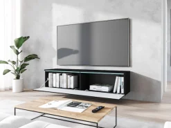 Home affaire Lowboard »wahlweise mit oder ohne Beleuchtung« 1 Stk. tlg. 140 cm TV-Board ohne Griffe, mit viel Stauraum, stehend und hängend
