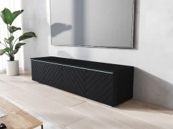 Home affaire Lowboard »wahlweise mit oder ohne Beleuchtung« 1 Stk. tlg. 140 cm TV-Board ohne Griffe, mit viel Stauraum, stehend und hängend