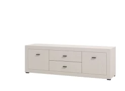 Home affaire Lowboard »Warwick TV-Board, TV-Kommode, TV-Schrank, TV-Unterschrank, TV-Möbel« Elegantes Lowboard in Kaschmir mit viel Stauraum, Heißfolienprägung