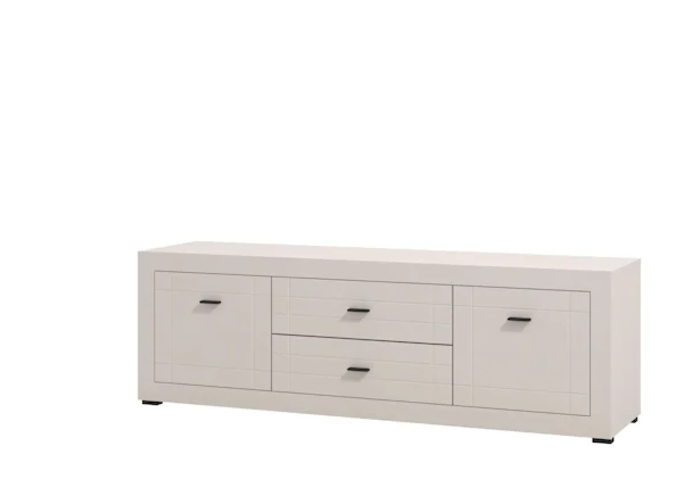 Home affaire Lowboard »Warwick TV-Board, TV-Kommode, TV-Schrank, TV-Unterschrank, TV-Möbel« Elegantes Lowboard in Kaschmir mit viel Stauraum, Heißfolienprägung