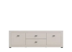 Home affaire Lowboard »Warwick TV-Board, TV-Kommode, TV-Schrank, TV-Unterschrank, TV-Möbel« Elegantes Lowboard in Kaschmir mit viel Stauraum, Heißfolienprägung