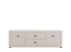 Home affaire Lowboard »Warwick TV-Board, TV-Kommode, TV-Schrank, TV-Unterschrank, TV-Möbel« Elegantes Lowboard in Kaschmir mit viel Stauraum, Heißfolienprägung