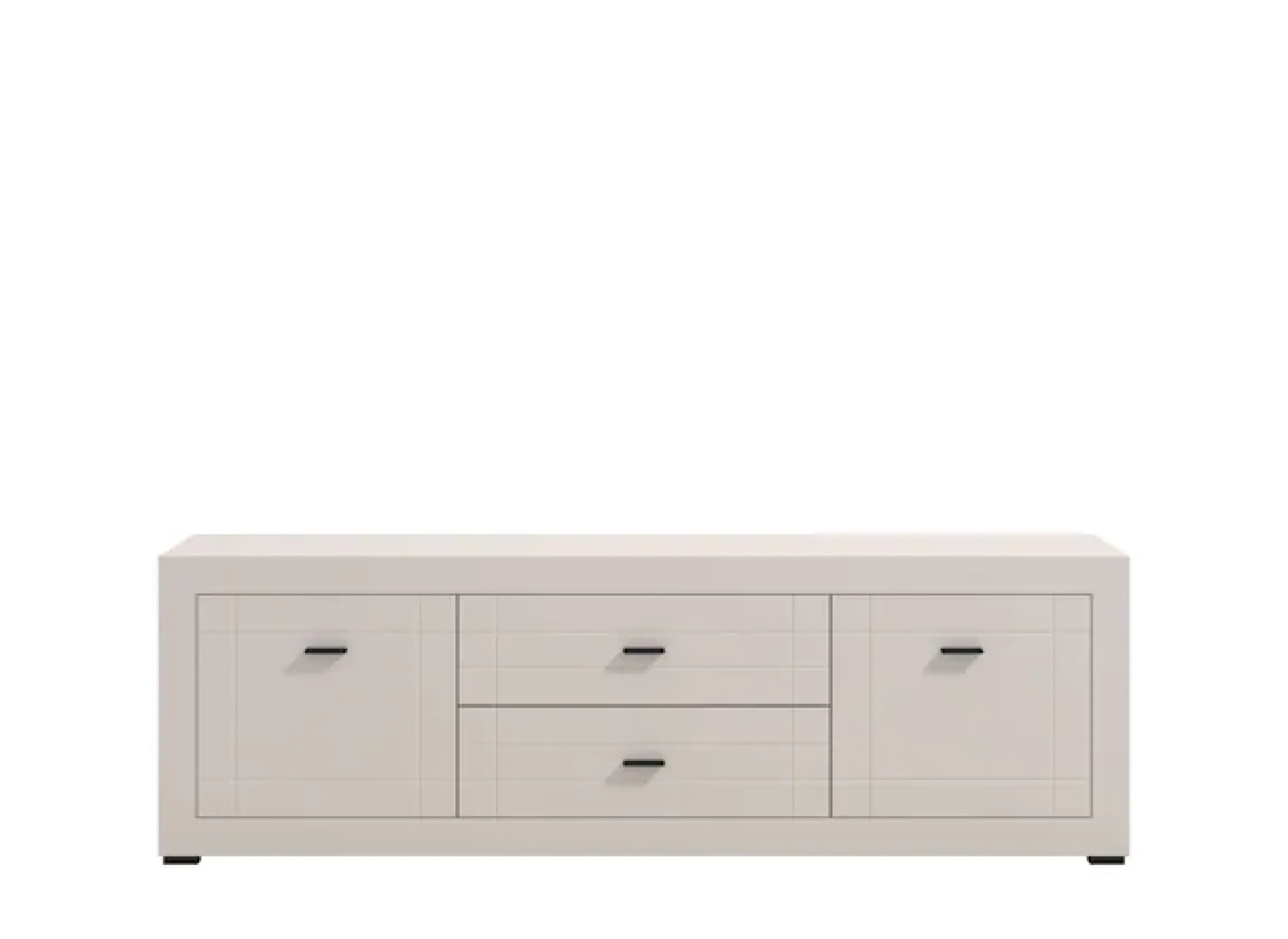 Home affaire Lowboard »Warwick TV-Board, TV-Kommode, TV-Schrank, TV-Unterschrank, TV-Möbel« Elegantes Lowboard in Kaschmir mit viel Stauraum, Heißfolienprägung