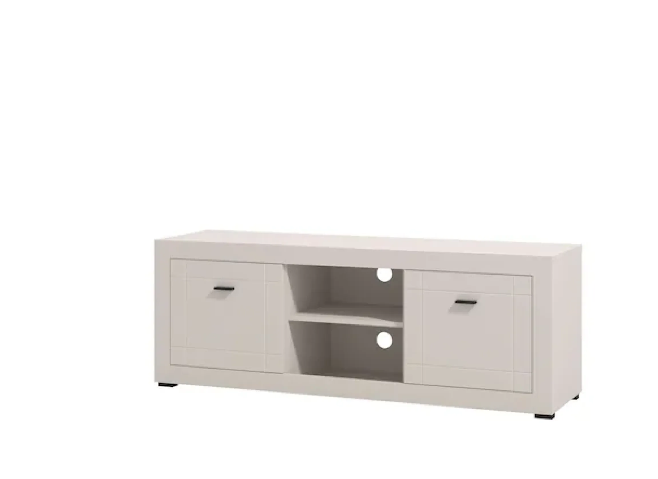 Home affaire Lowboard »Warwick TV-Board, TV-Kommode, TV-Schrank, TV-Unterschrank, TV-Möbel« Elegantes Lowboard in Kaschmir mit viel Stauraum, Heißfolienprägung
