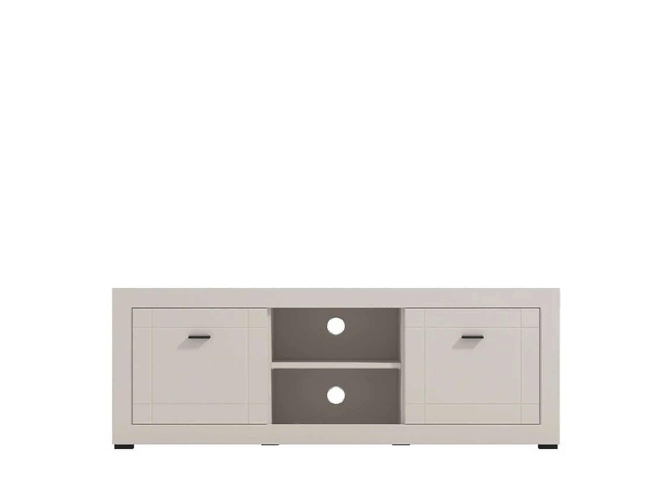 Home affaire Lowboard »Warwick TV-Board, TV-Kommode, TV-Schrank, TV-Unterschrank, TV-Möbel« Elegantes Lowboard in Kaschmir mit viel Stauraum, Heißfolienprägung