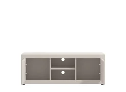 Home affaire Lowboard »Warwick TV-Board, TV-Kommode, TV-Schrank, TV-Unterschrank, TV-Möbel« Elegantes Lowboard in Kaschmir mit viel Stauraum, Heißfolienprägung