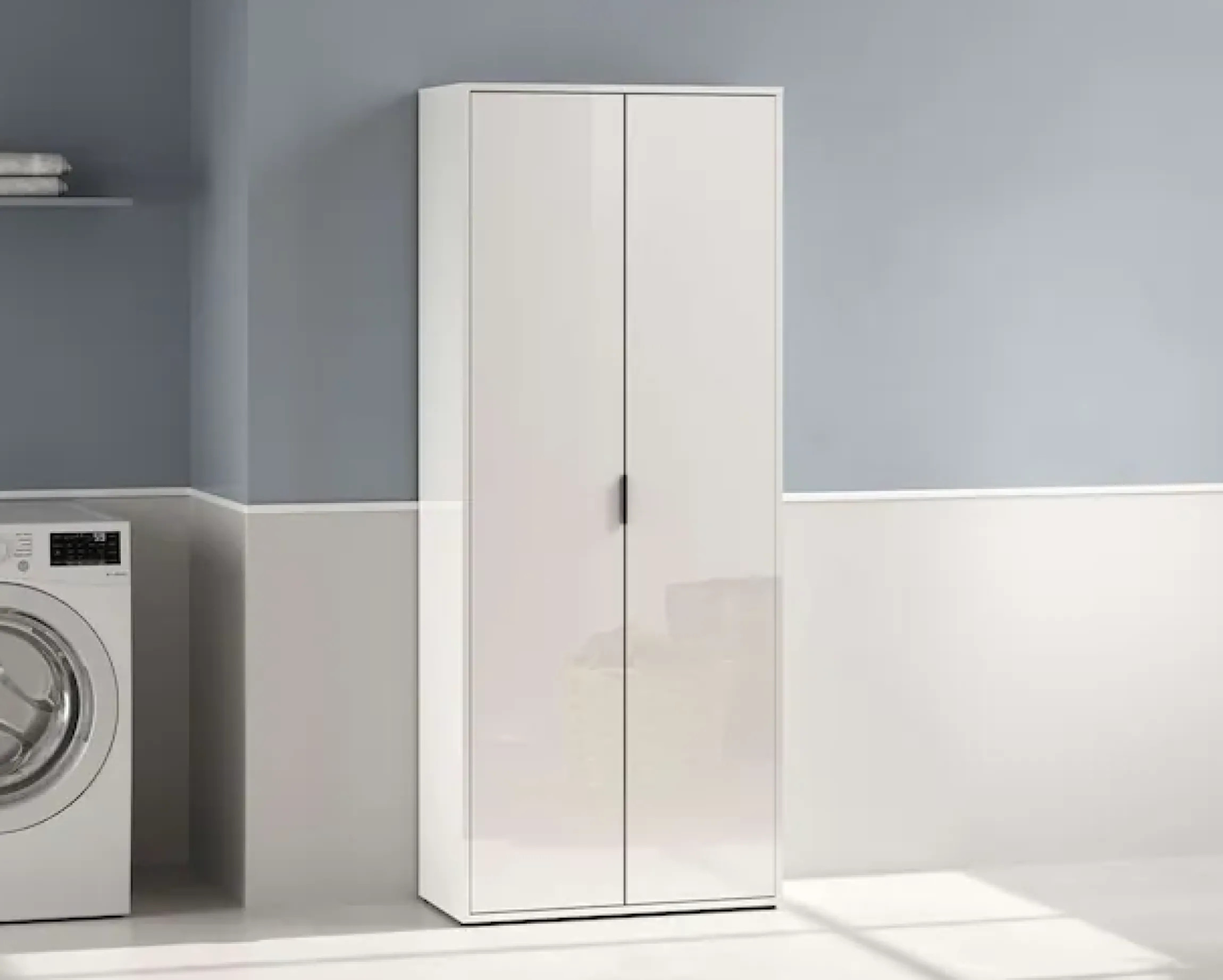 Home affaire Mehrzweckschrank »JOLLY, Stauraumschrank , Breite 72,5 cm , Höhe 178 cm« 1 Stk. tlg. 2 Türen, 4 Einlegeböden-Schrank hochglanz lackiert