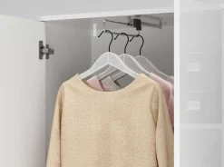 Home affaire Mehrzweckschrank »JOLLY, Stauraumschrank , Breite 72,5 cm , Höhe 178 cm« 1 Stk. tlg. 2 Türen, 4 Einlegeböden,1 Auszugsstange - Schrank hochglanz lackiert