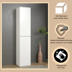 Home affaire Mehrzweckschrank »Novara« Mehrzweckschrank mit Kleiderstange - (B/T/H) nach Wahl 37-74/34/191 cm