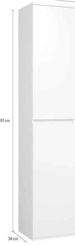 Home affaire Mehrzweckschrank »Novara« Mehrzweckschrank mit Kleiderstange - (B/T/H) nach Wahl 37-74/34/191 cm