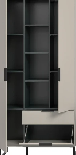 Home affaire Mehrzweckschrank »ADIO, Höhe 192 cm, 2 Türen, 1 Schubkasten, 1 Klappe, mit Metall-Kufen« 1 Stk. tlg. Schrank, Wohnzimmerschrank, Hochschrank, Stauraumschrank, Highboard