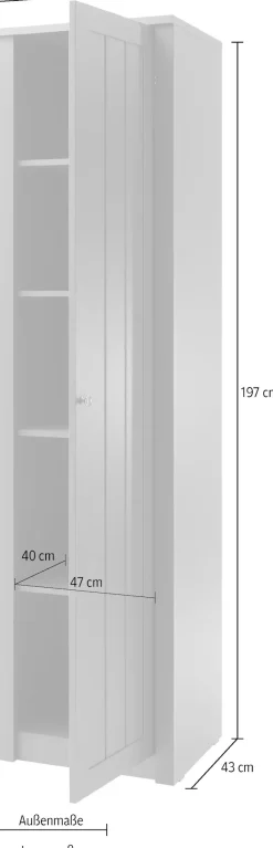 Home affaire Mehrzweckschrank »Askot« Höhe 197 cm